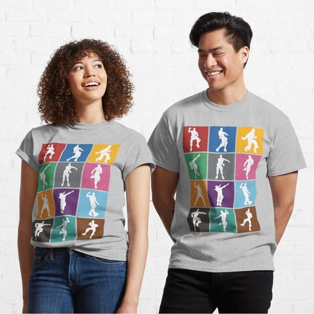 Mens Womens T-shirt Battle Royale Victory Dance Rainbow lattice Funny Youth Toddler Short Sleeve Tee Tops Boys