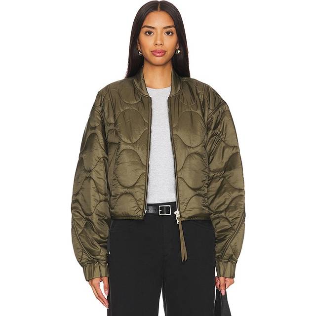 AGOLDE Khaki Iona Bomber Jacket - olive - XL
