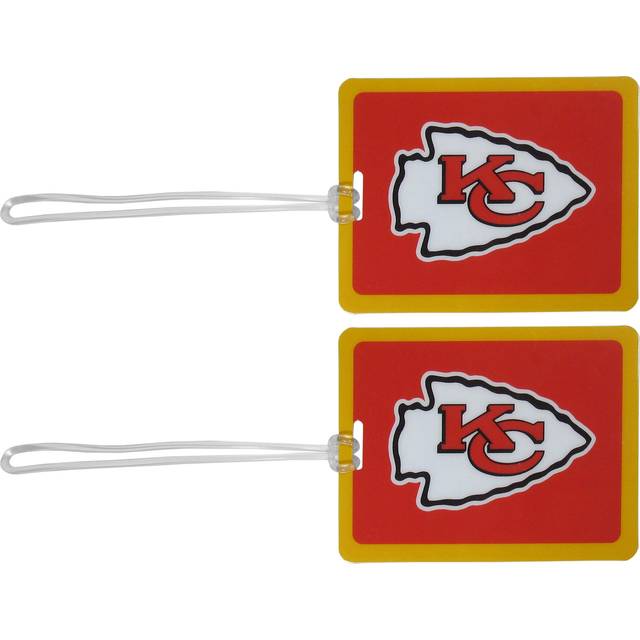 Siskiyou F2LT045 Unisex NFL Kansas City Chiefs Vinyl Luggage Tag - One Size - Pack of 2