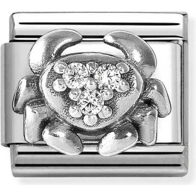 Nomination Classic Oxidised Silver and CZ Cancer Zodiac Charms