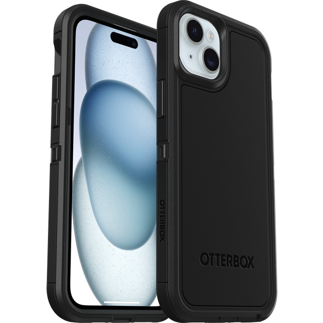 OtterBox Defender XT skal för iPhone 15 Plus/iPhone 14 Plus med MagSafe, extra stöttåligt, fallsäkert,skyddande skal, testad till militärstandard x5, Svart