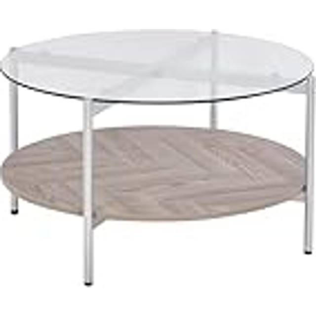 Soffbord Lovell Silver/ljust trä - Brun,Silver