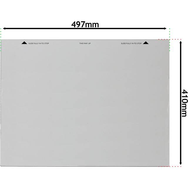 Main Inner Door Glass Pane for STOVES Oven Cooker (497mm x 410mm)