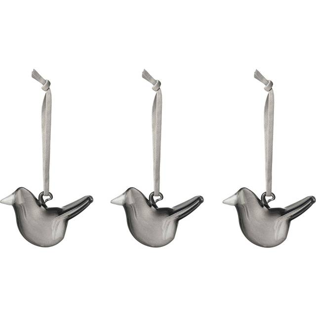 Iittala Iittala glass bird 3-pack Gray