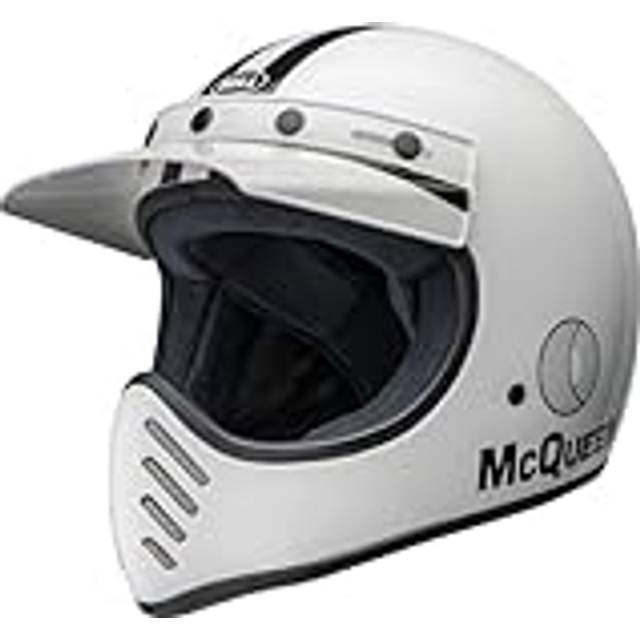 Full face motorcycle helmet Bell Moto-3 - Blanc