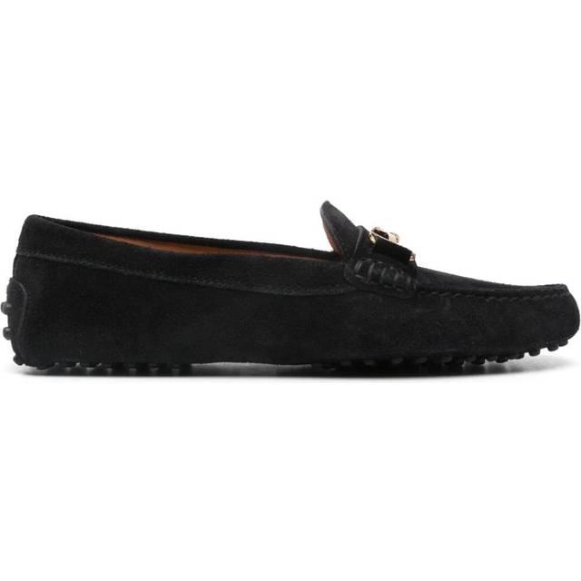 Tod's - Gommino Bubble loafers - women - Calf Suede/Calf Suede/Rubber/Calf Leather - 37.5 - Black