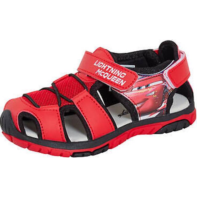 (7 UK Child) Cars Sandals Kids Lightning McQueen Closed Toe Sport Sandals Walking Summer Shoe