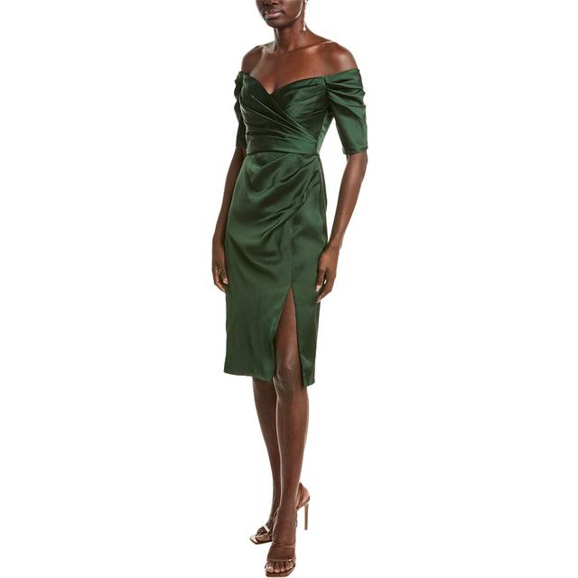 Theia Holland Satin Cocktail Dress