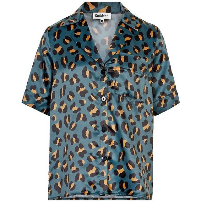 Cost:Bart Skjorta - Hannah - Satin - Leo Print - Cost:Bart - 12 år (152) - Skjorta
