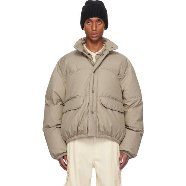 Our Legacy, Jacka, Herr, L, Nylon, Doubleganger Mel Nylon Puffa Jacket - beige (L)