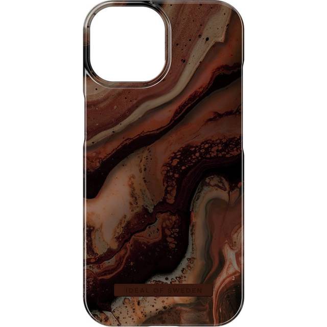 iDeal of Sweden Fashion fodral för iPhone 15 (Dark Amber Marble)