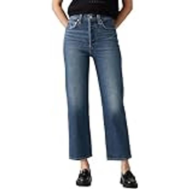 Levi's for woman. 72693-0218 Ribcage straight ankle jeans blue (23/29), Casual, Cotton, Denim