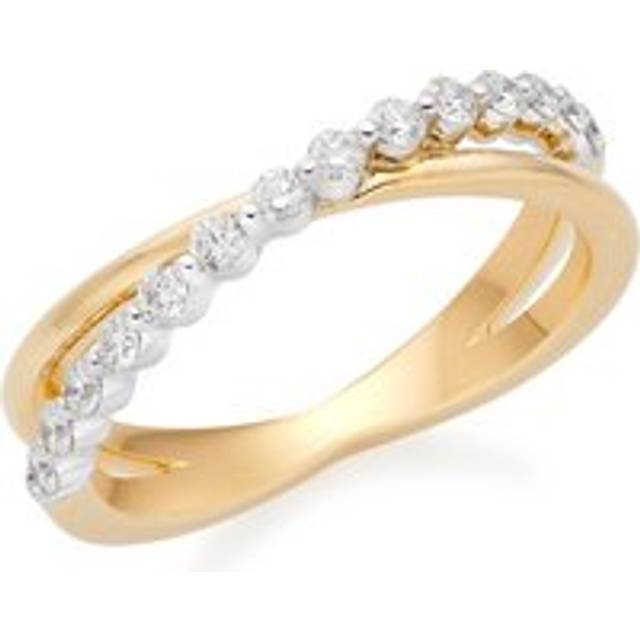 Starlit 18ct Yellow Gold Diamond Half Eternity Ring