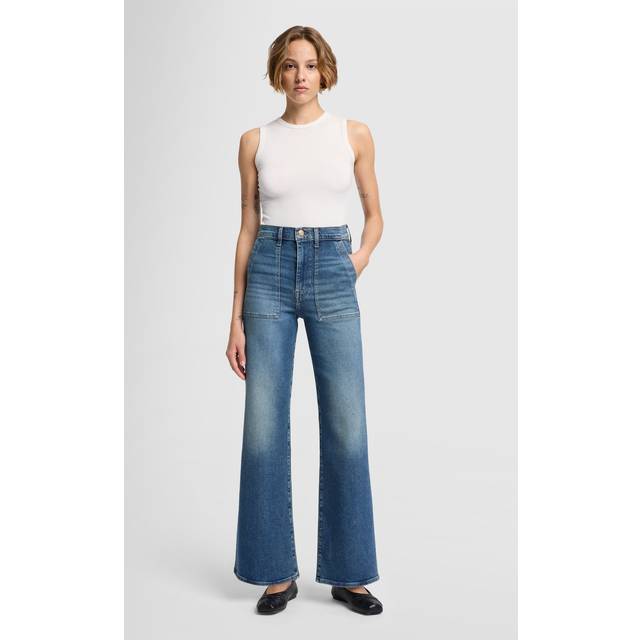 7 For All Mankind - Ultra High Rise Jo Luxe Vintage Sea Level - Flared Jeans - dark blue