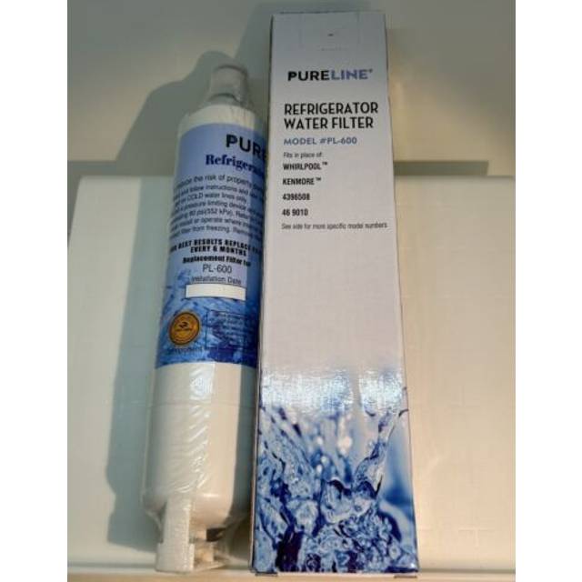Pureline EDR5RXD1  4396508 Replacement for Whirlpool 4396508  EDR5RXD1  EveryDrop Filter 5  Refrigerator Water Filter - Reduces Bad Taste & Odor