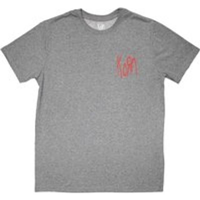 (S, Grey) Korn Red Mini Band Logo T Shirt