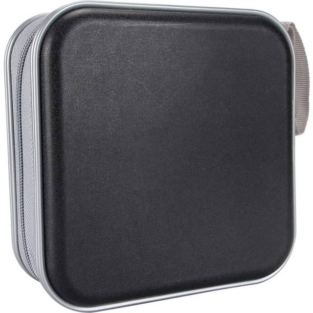 CD Holder CD Case Wallet DVD Binder DVD Organizer Storage Bag Album Hard Plastic 40 Capacity Portable Black Storage Bag