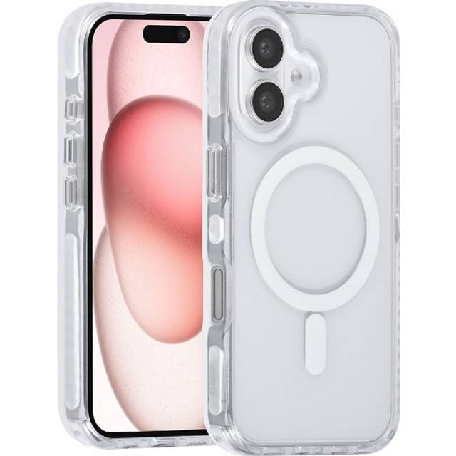 iPhone 16 Skal Transparent Magsafe kompatibelt Med Halsrem