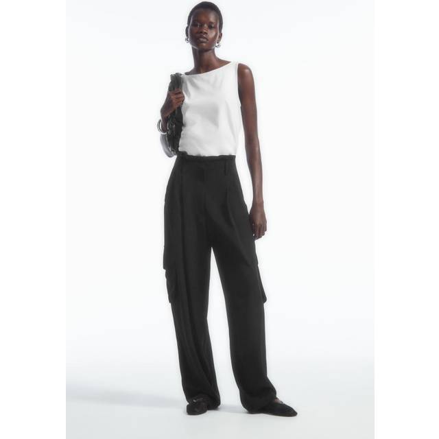 Paperbag Utility Trousers - Black - 44