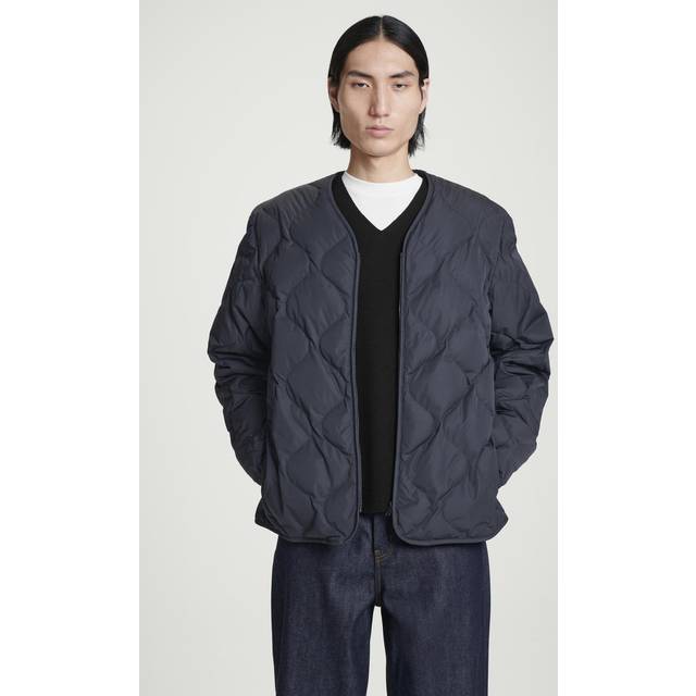 Quilted Down Jacket - Black - L