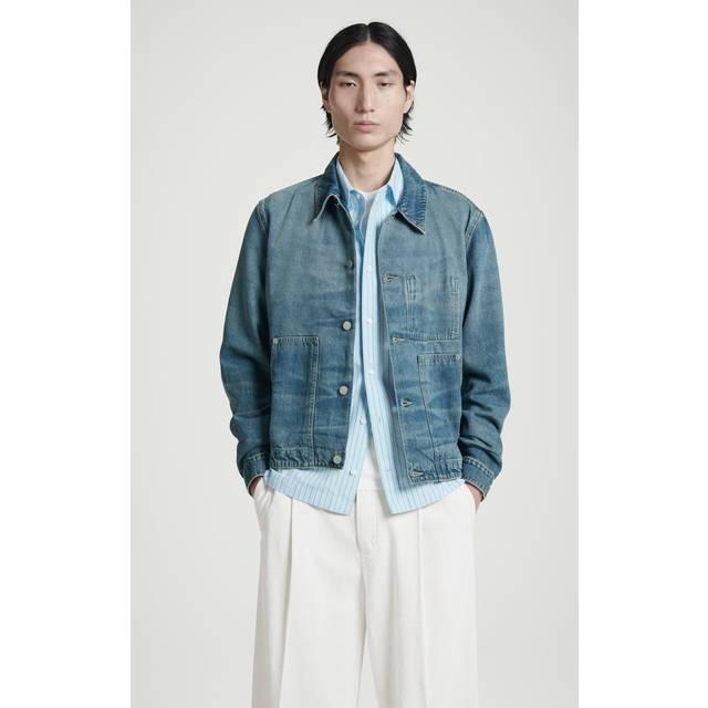 Relaxed Denim Jacket - Blue - XS
