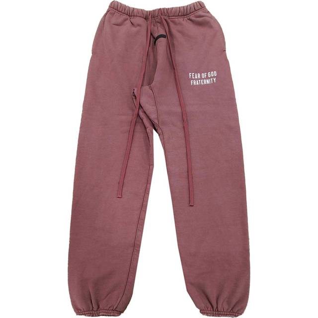 FEAR OF GOD ESSENTIALS - logo-print track pants - men - Cotton/Polyester - XL - Pink
