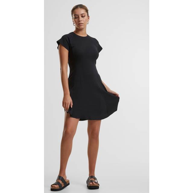 UC Ladies UC Skater Rib Dress Black / L Klänning