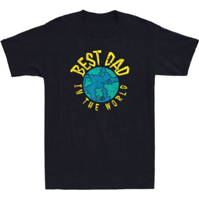 Best dad in the world vintage men's t-shirt great gift idea for father's day tee
