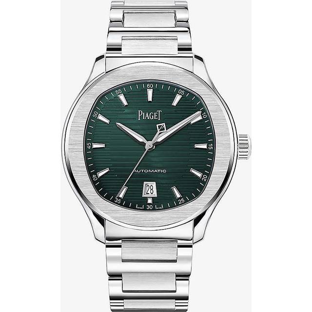 Piaget Mens Green G0a46019 Polo Stainless-steel 0.97ct and 0.08ct Brilliant-cut Diamond Automatic Watch 1 Size - GREEN