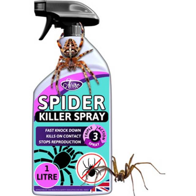 Spider Repellent - Fast Acting Spider Killer Spray. Professional Grade Insect Spray For Immediate Control Against Spiders & Crawling Insects. Indoor &