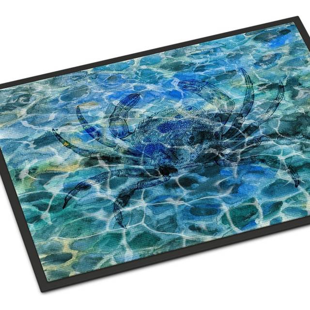 """""Caroline's Treasures Crab Under water Doormat 24 H x 36 W"""""""" Multicolor"""""