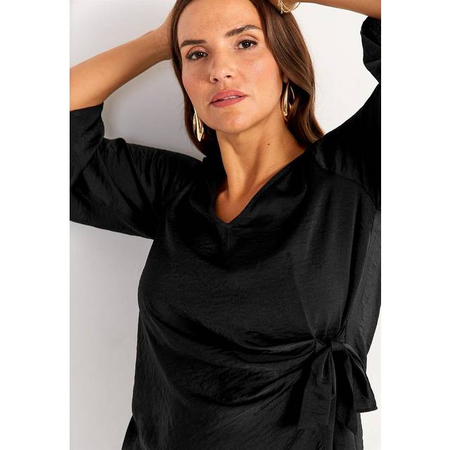 Blus med knytband
