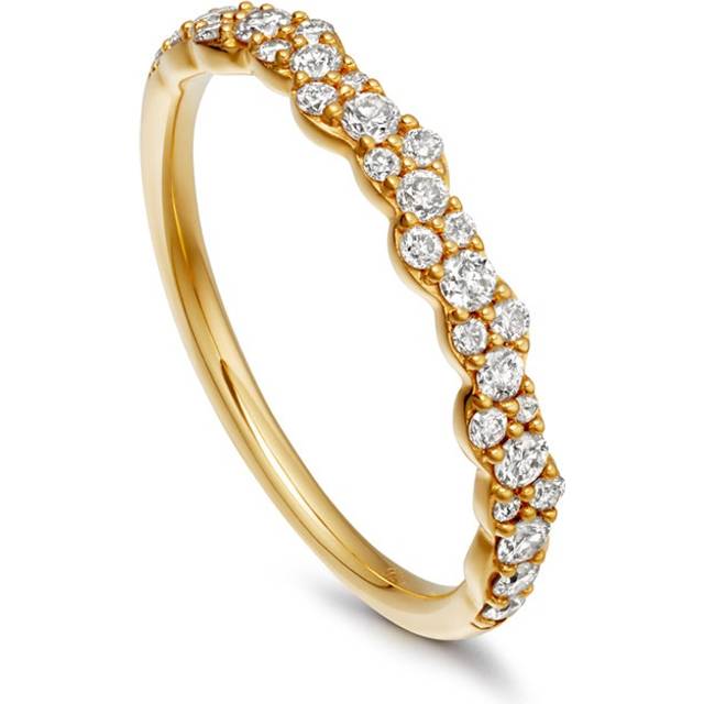 Solid Gold Interstellar Linia Natural Diamond Ring