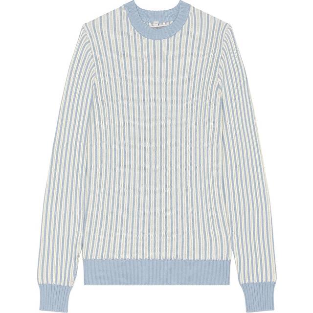 Schott Striped Sweater in Sky - Baby Blue. Size XL/1X (also in L). (XL/1X)