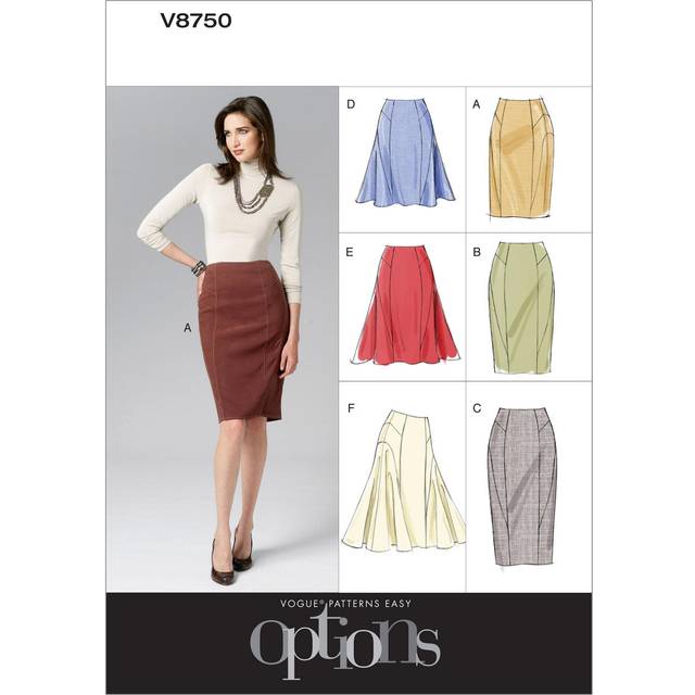 V8750 Size D5 12-14-16-18-20 Misses' Skirt
