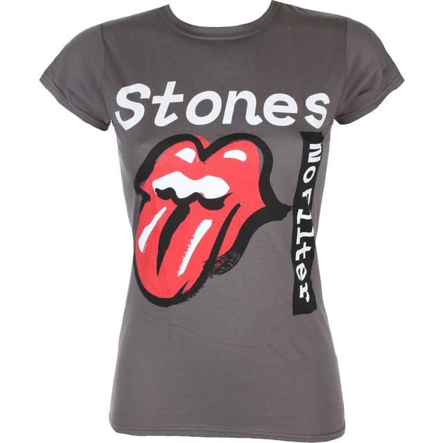 (S, Charcoal) The Rolling Stones No Filter Tour Text Skinny Fit T Shirt