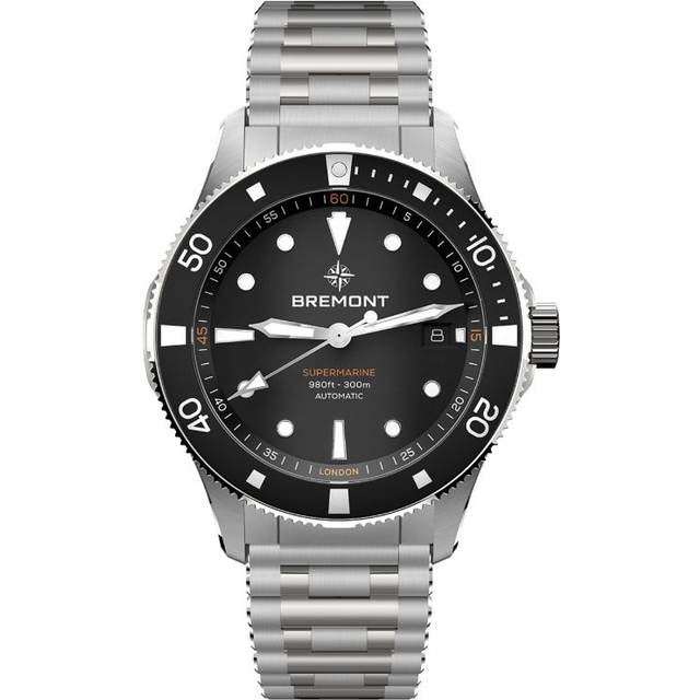 Bremont Stainless Steel 300m Supermarine Watch - Black - 40mm