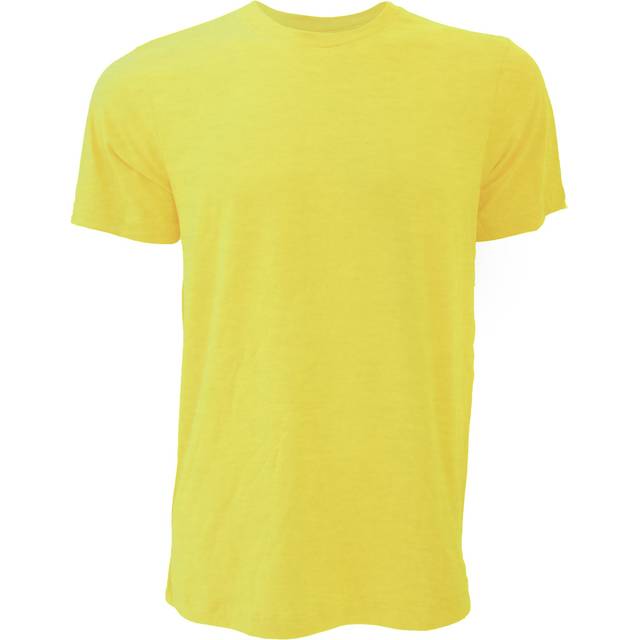 (M, Heather Yellow Gold) Canvas Unisex Jersey Crew Neck T-Shirt / Mens Short Sleeve T-Shirt