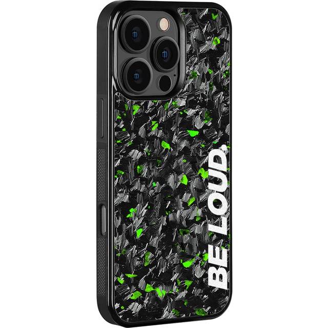 iPhone | Gold Flake Real Forged Carbon Fiber Case | BE LOUD. x SCF - iPhone 13 Mini