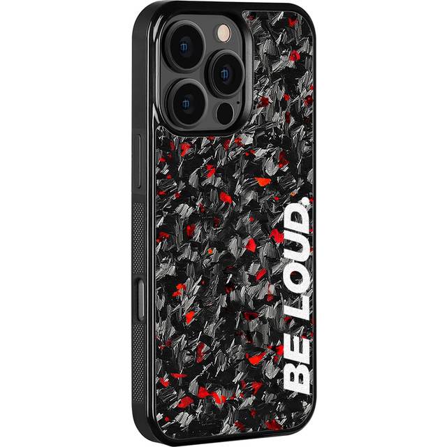 iPhone | Blue Flake Real Forged Carbon Fiber Case | BE LOUD. x SCF - iPhone 16 Pro