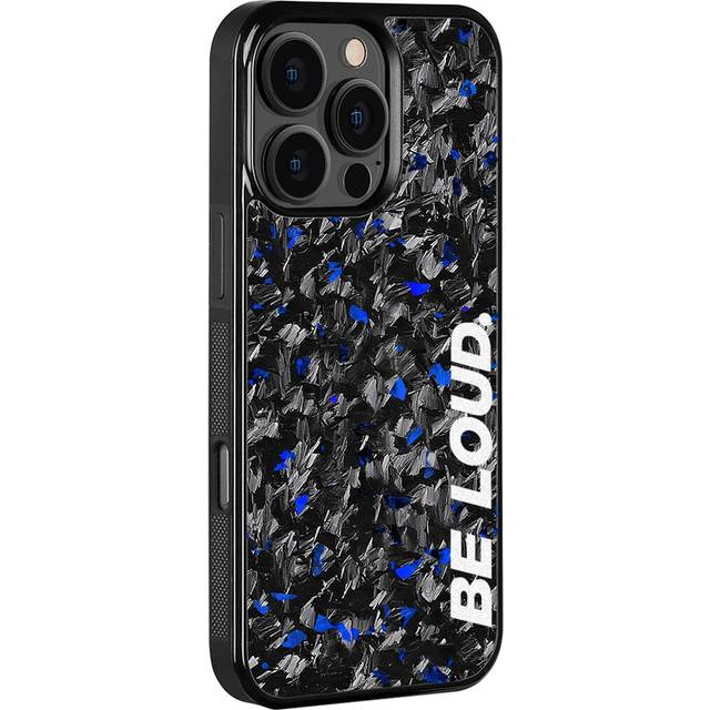 iPhone | Red Flake Real Forged Carbon Fiber Case | BE LOUD. x SCF - iPhone 15 Plus
