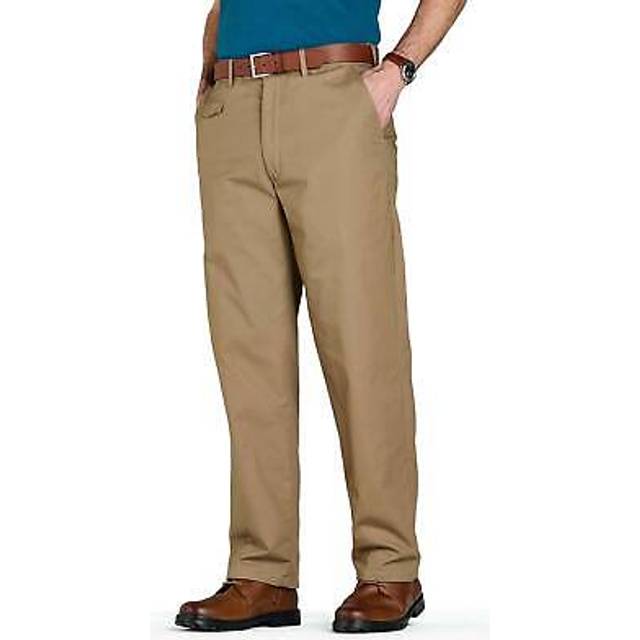 Smart Soft and Comfortable Fleece Lined Chino Trousers - Charcoal - 34R