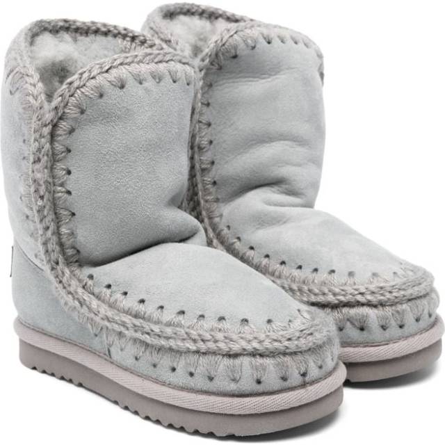 Mou Kids - Eskimo boots - kids - Sheep Skin/Shearling/Calf Suede/Rubber - 23 - Blue