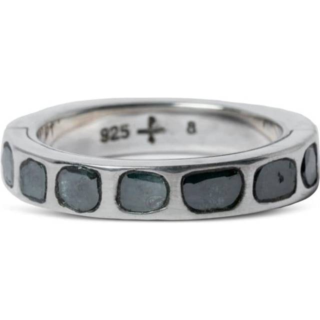 Parts of Four - Sistema blue-diamond ring - unisex - Sterling Silver/Blue Diamond - 10