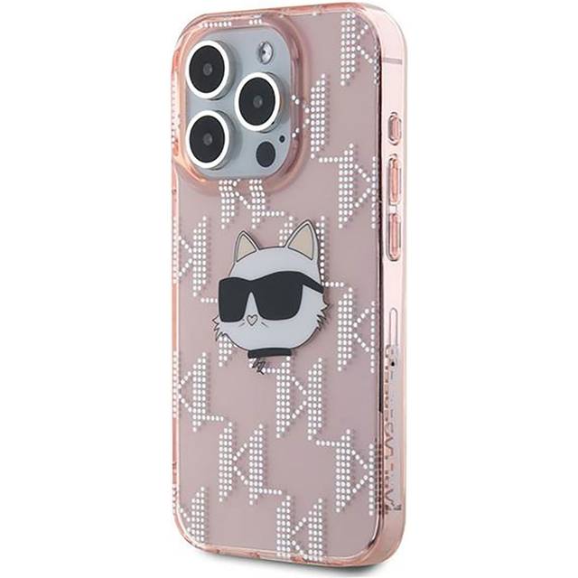 Karl Lagerfeld iPhone 15 Pro Max Mobilskal IML Choupette Head - Rosa