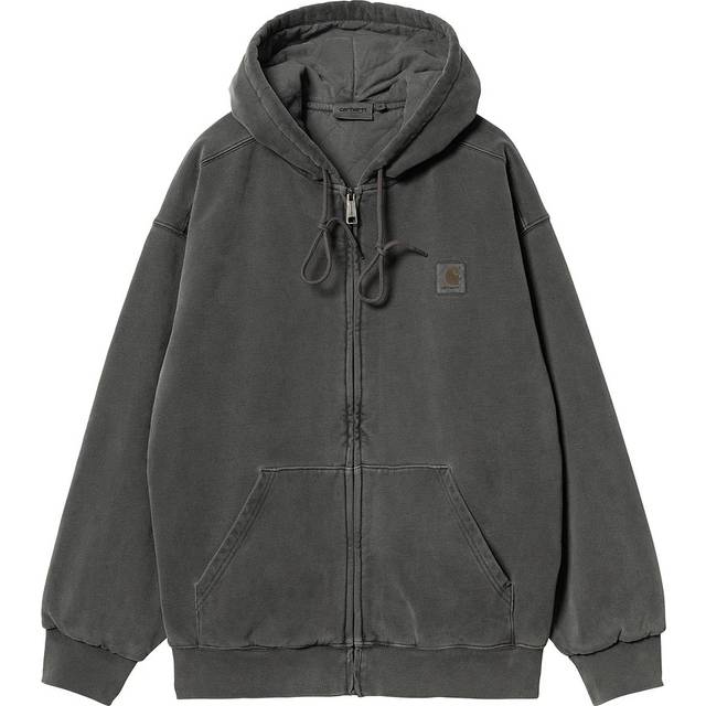 Carhartt WIP - Hooded Vista Garment Dyed Graphite - Jacket - grey - XL - Shell: 100% Cotton, Lining: 65% Polyester, 35% Cotton,Canvas