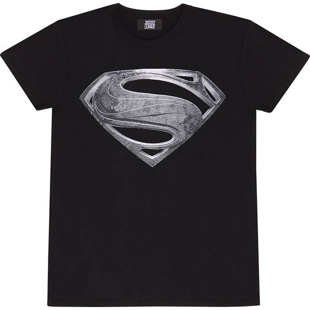 Superman - DC Comics T-shirt - Justice League - Black Logo - S XXL - för Herr - svart - M