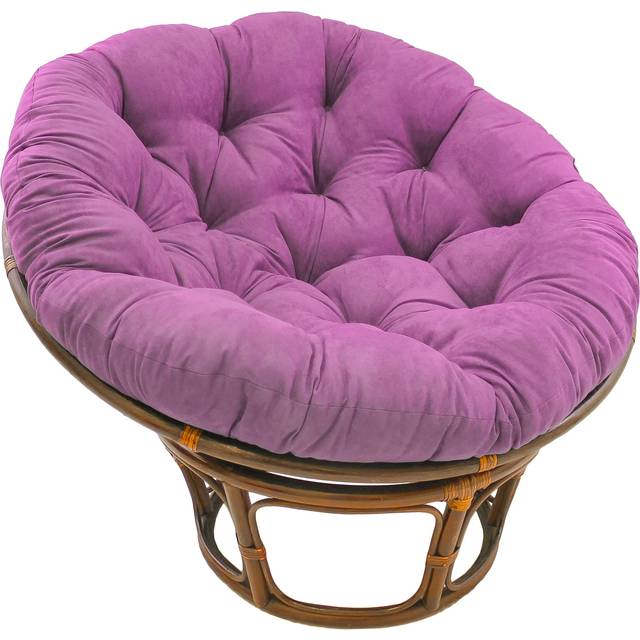 Blazing Needles 48-inch Microsuede Papasan Cushion, 48 x 48, Ultra Violet