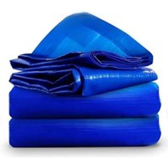 Universal Premium Cover 120 GSM Tarpaulin, Tarp with Eyelets - Blue - One Size