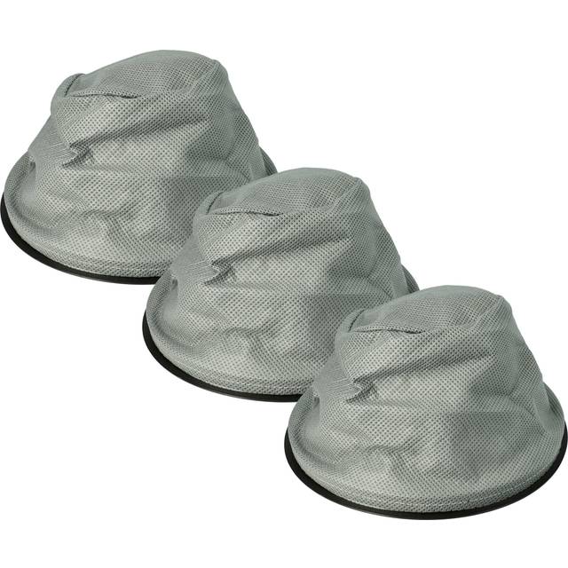 3x Sack Filter Replacement for 5900779934764 for Chimney Sweep Vacuum, Ash Vacuum Cleaner - Spare Filter, Washable, Black Grey - Vhbw